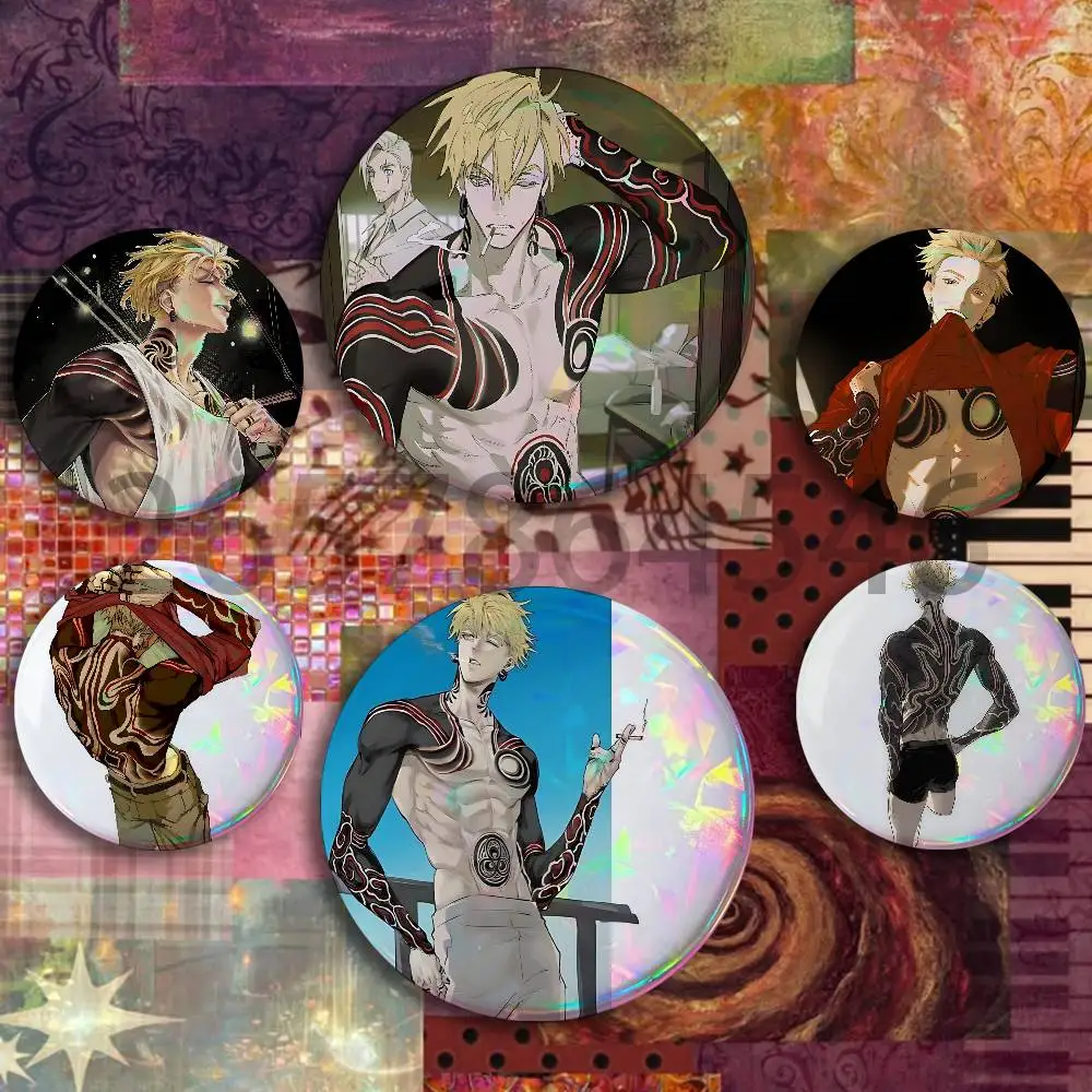 G-Gachiakuta E-Enjin Button Badge Set Pin Single Pack Anime Merch for Ita Bags Badge Collectible Buttons