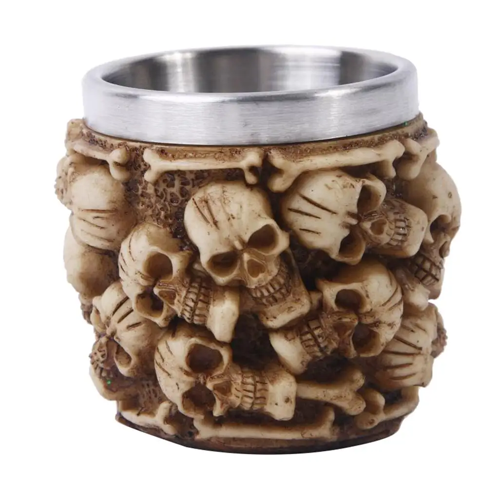 Skeleton Skull Beer Stein Mug Coffee Cup Halloween Drink Mug