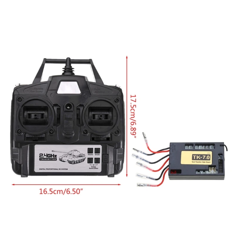 Digital Radio Spare Part 7.0 Version Main Board or 2.4GHz Transmitter Receiver for Kid’s Henglong 1/16 for Tank To