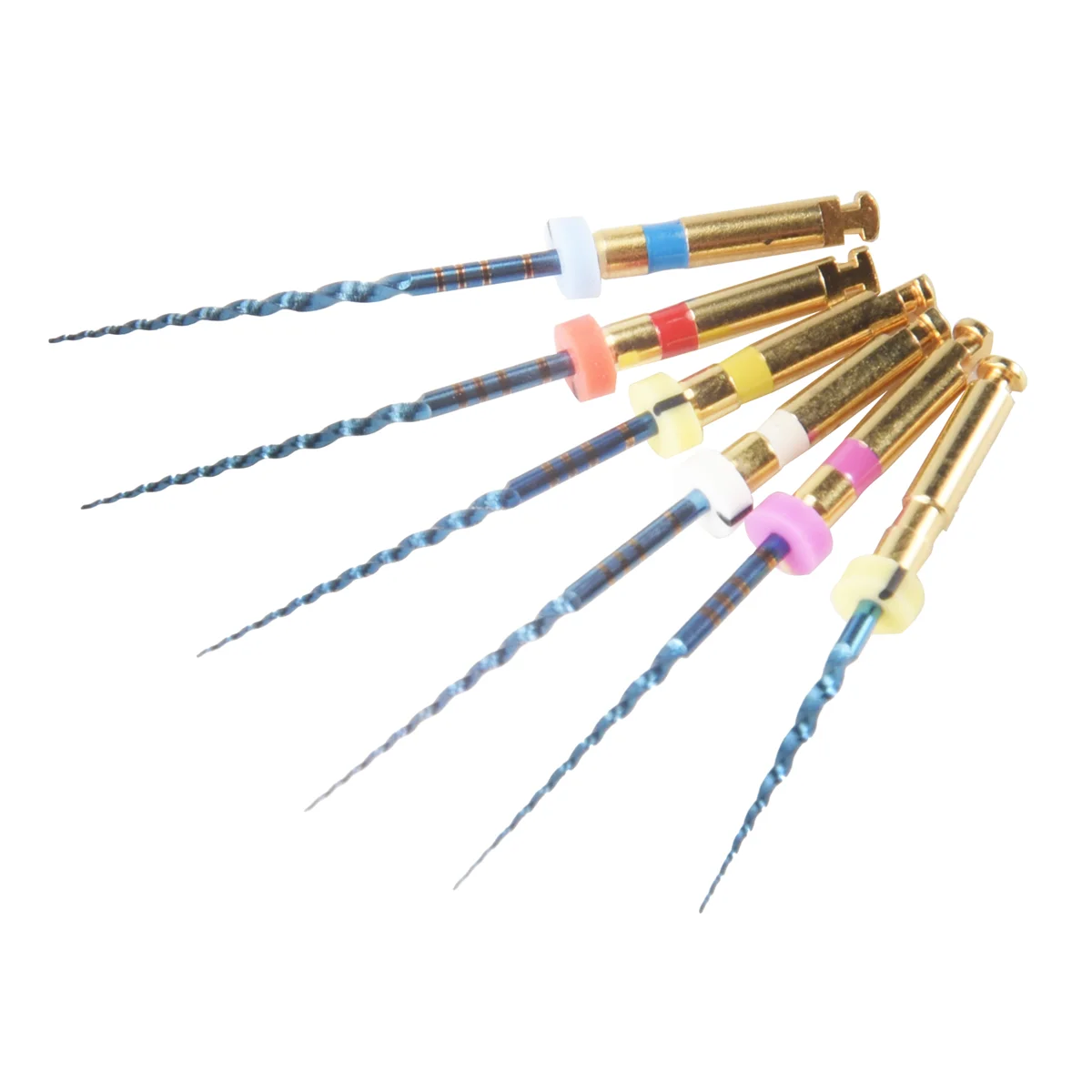 Supernew  6Pcs Dental Endodontic Engine Use NiTi Rotary Heat Activated Files Reciprocating Endodontic Root Canal Files 25mm