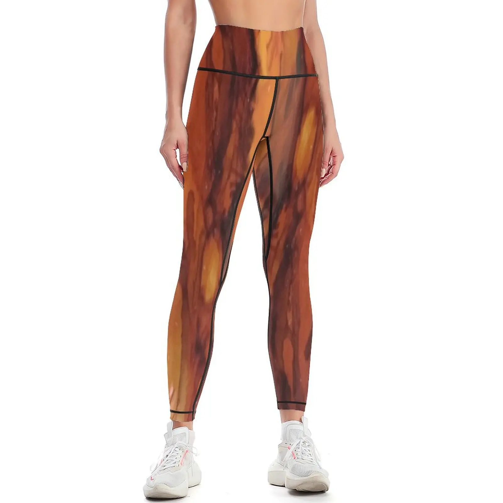 Burnt Orange Leggings sports for gym workout shorts joggers for Womens Leggings