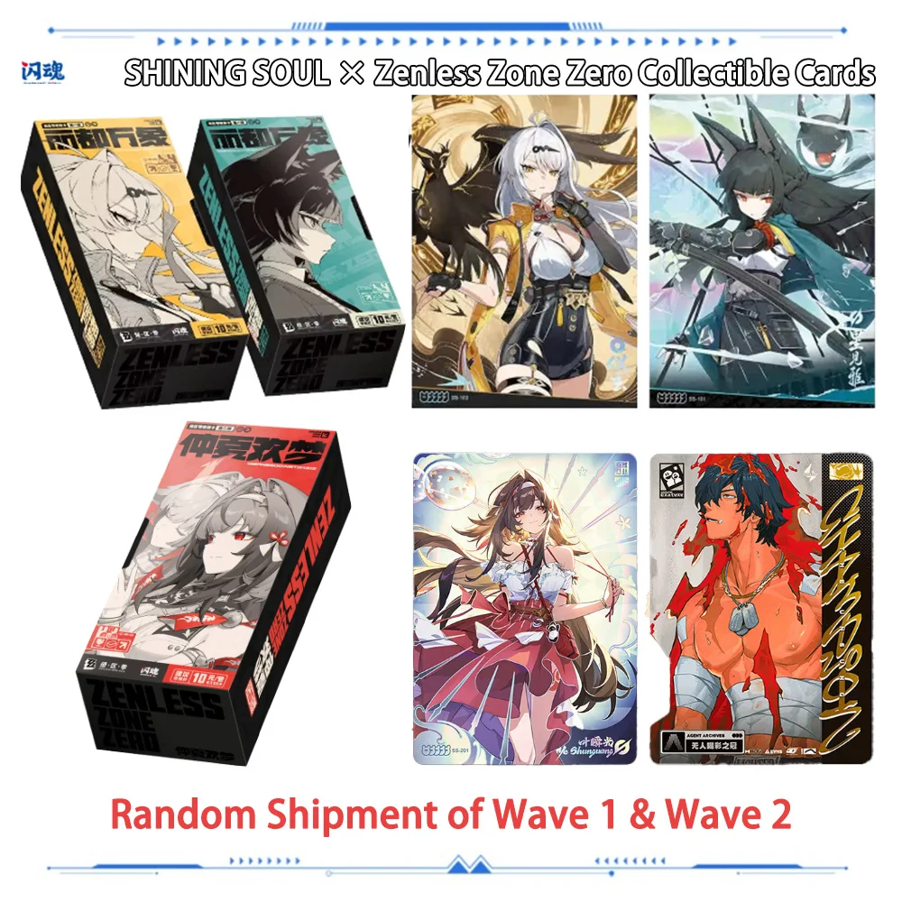 Zenless Zone Zero ShiningSoul ZZZ S1 S2 Neue Eridu Panorama Mystery Box Anime TCG Sammelkarten Feiertags-Geburtstagsgeschenk