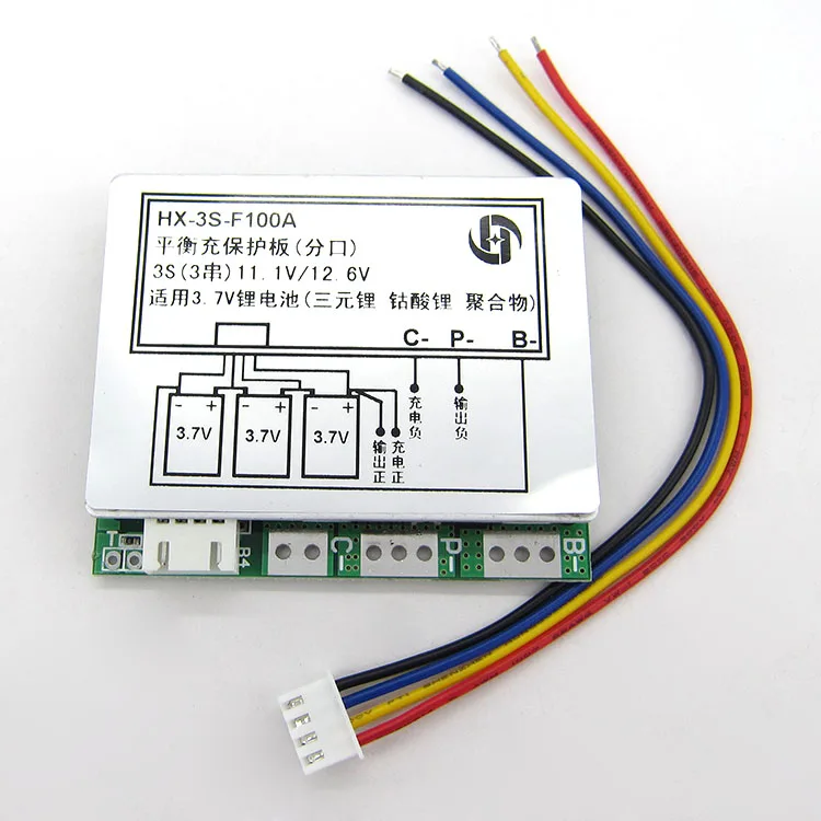 

Three Strings of 12.6V Lithium Battery Protection Plate, Three Strings of 11.1V Polymer 12V 100A Split Band Equalization