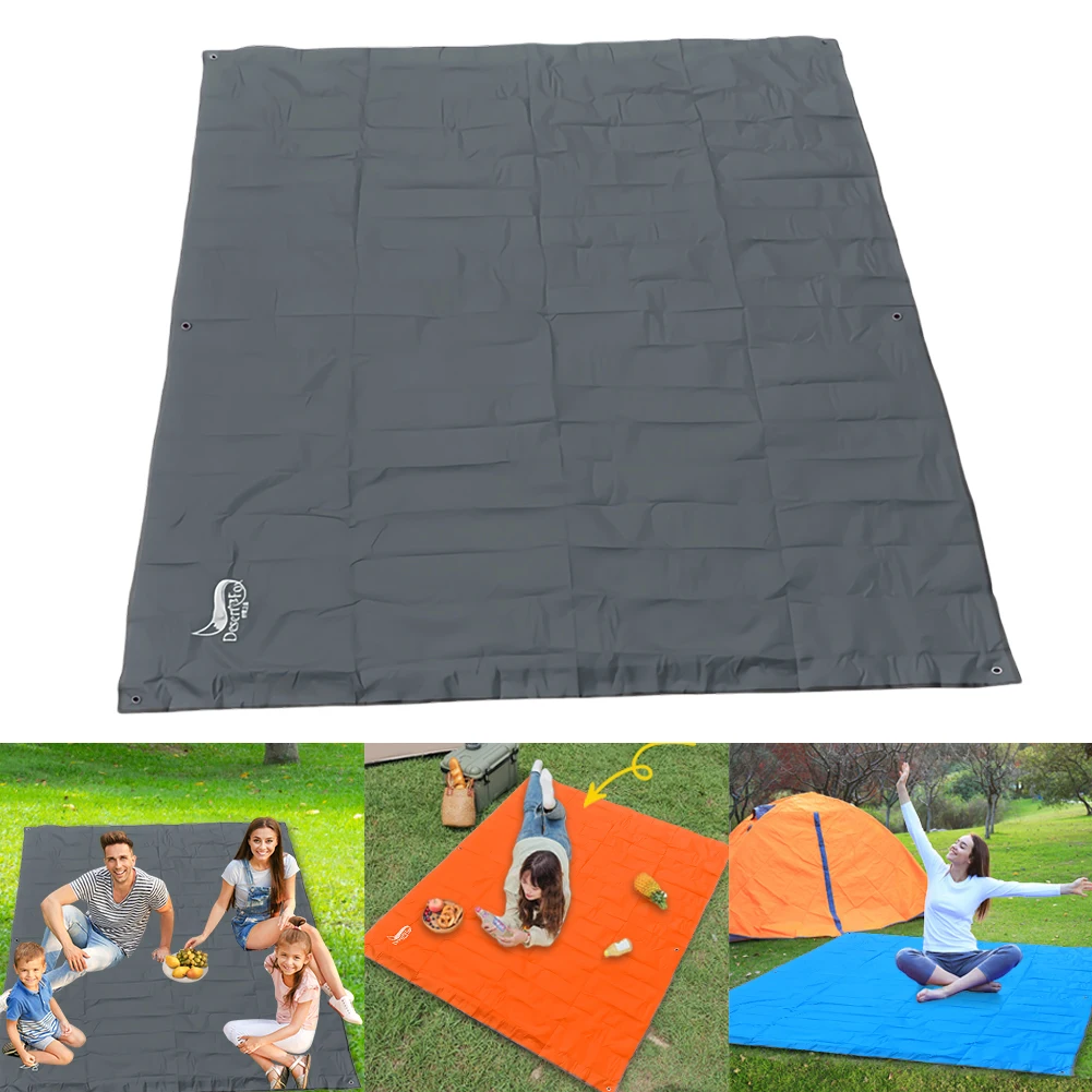 Bolsa ultraligera para acampar en la playa, estera para tienda de campaña, estera impermeable para acampar al aire libre, manta de Picnic plegable, estera de playa para viajes y escalar
