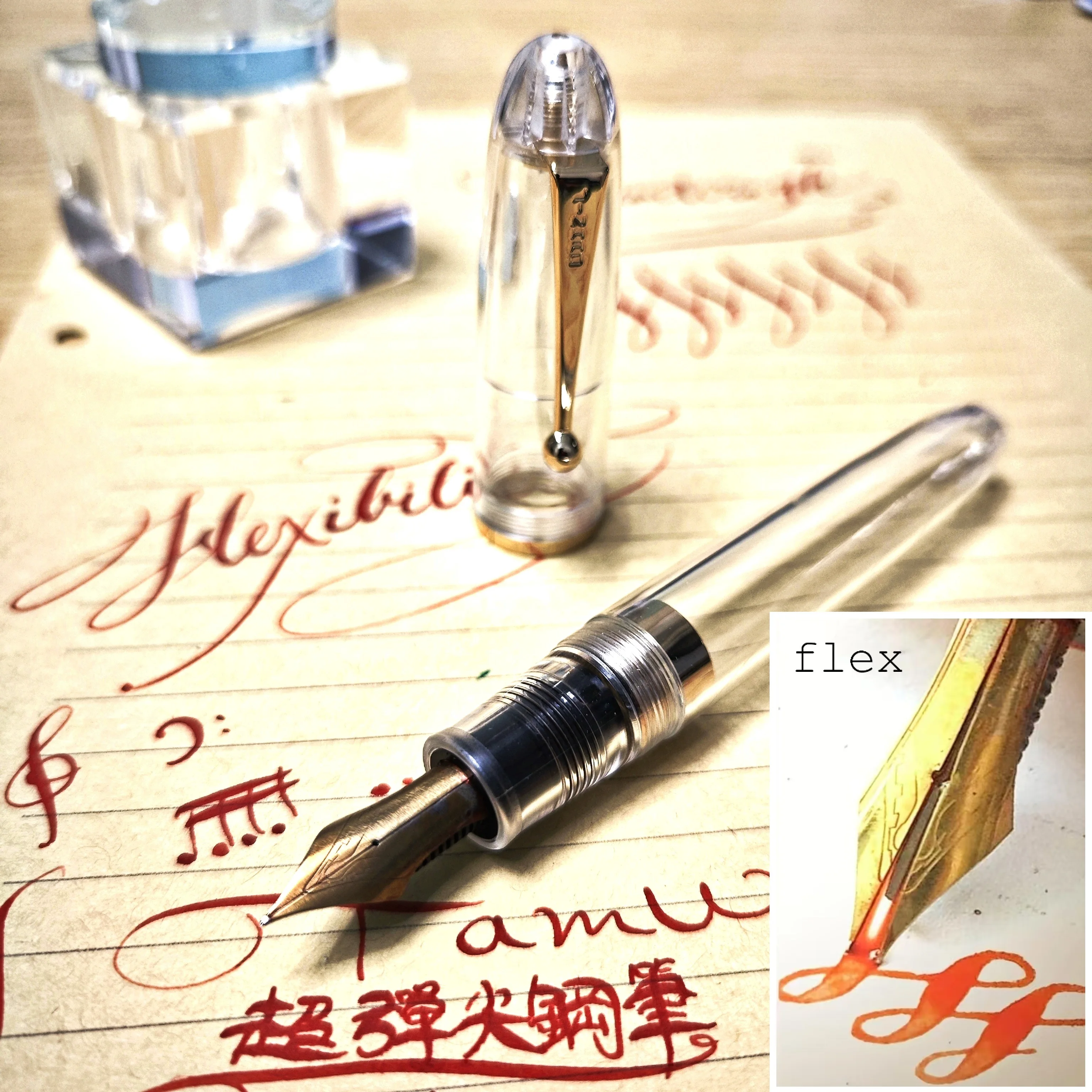 

Перьевая ручка Jinhao 9019 с гибким наконечником, суперэластичное мягкое перо для каллиграфии, эскиза, цветочная готическая гибкая ручка для письма, подарок