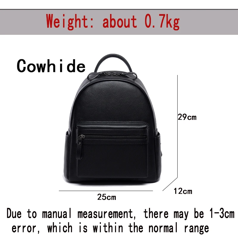 2023 Cowhide Backpack High-Capacity Ladies Women\'s  School Travel Bag Fashion For Girls Shoulder Bags Chest Pack