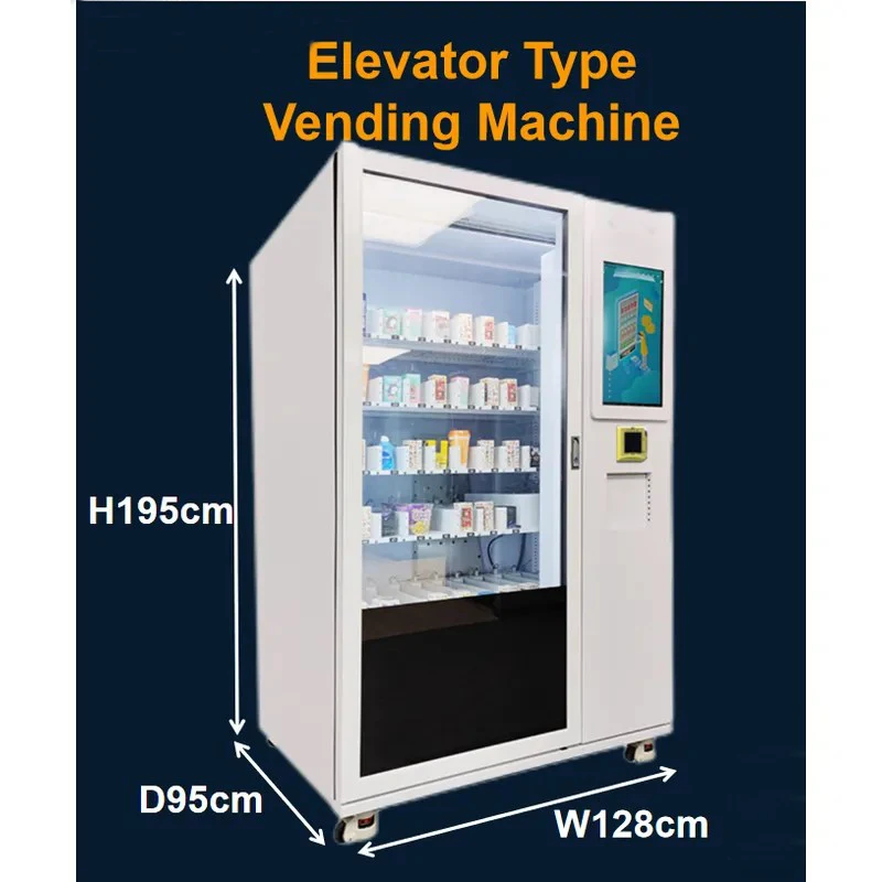 High Quality Glass Bottle Wine Beer Dispenser Vending Machine with Age Verification and Elevator for Sale