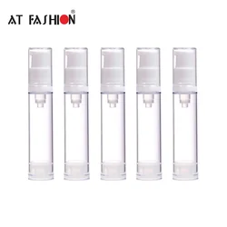 5Pcs 5/10/15ml Vacuum Spray Lotion Bottle Airless Mist Dispensing Pressing Continuous Spray