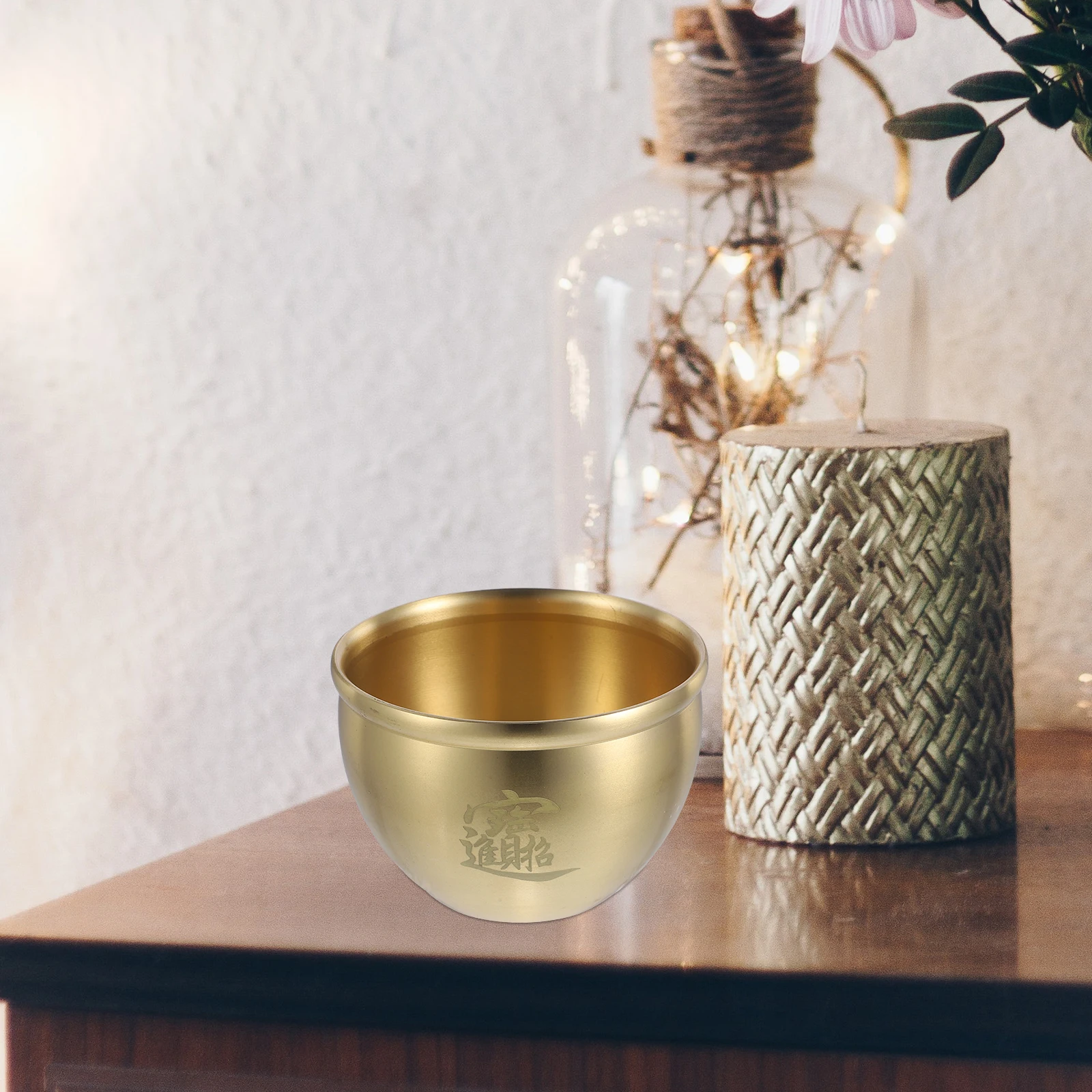 

Brass Treasure Basin Fortune Bowl Home Office Desktop Decoration Brass Fortune Bowl Traditional Wealth Basin Decor