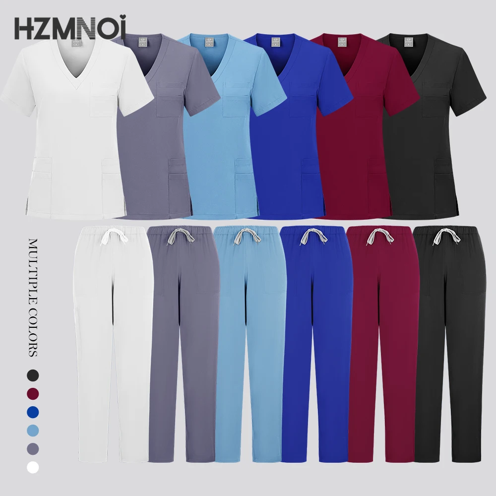 Ensembles de gIslande pour femmes, uniforme de gIslande médical, vêtements de travail pour médecins et infirmières, uniforme doux pour soins infirmiers spa, uniforme de beauté, manteau de laboratoire dentaire, nouveau