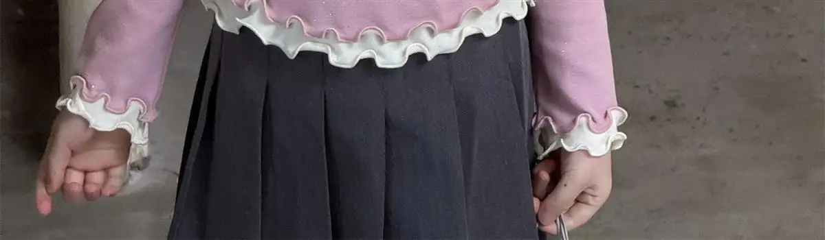 Modisches Langarmshirt für Mädchen 2026 Frühling und Herbst Neues Baby-Spitzen-T-Shirt Kinder-Oberteil Kinderbekleidung – Detail 11