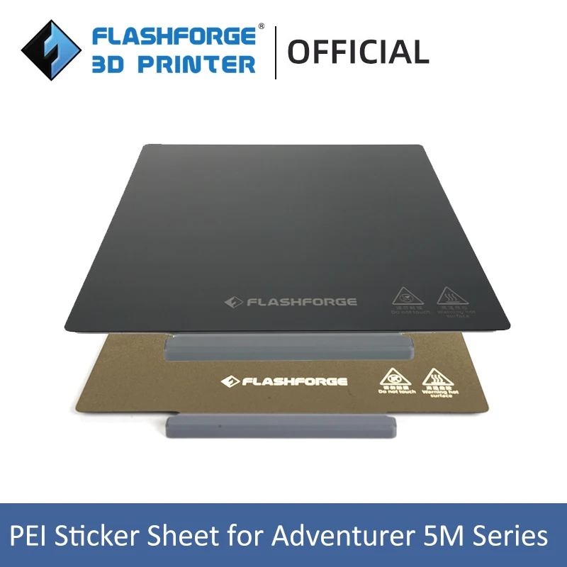 

Flashforge PEI Sticker Sheet Platform for Adventurer 5M & 5M Pro Build Bed 3D Printer Parts Accessory