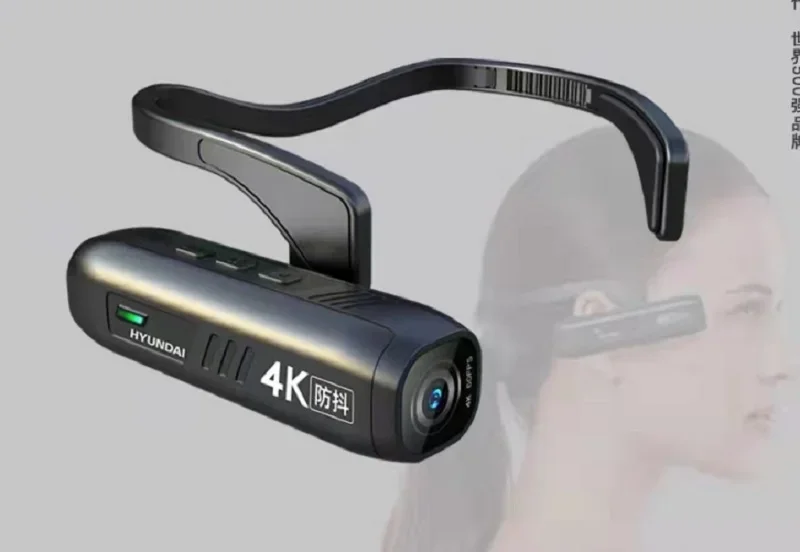 Wifi Headset 4K Camera Built-in 2200mAh battery with 120 degree  field of view