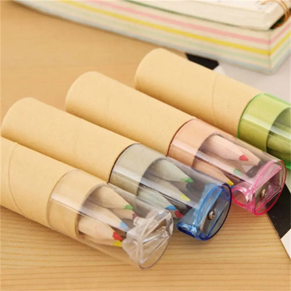 Professional Stationery Barreled Child Kawaii Drawing Art Student Pencil Pencil Crayon Colored Pencil 12 Color Pencil