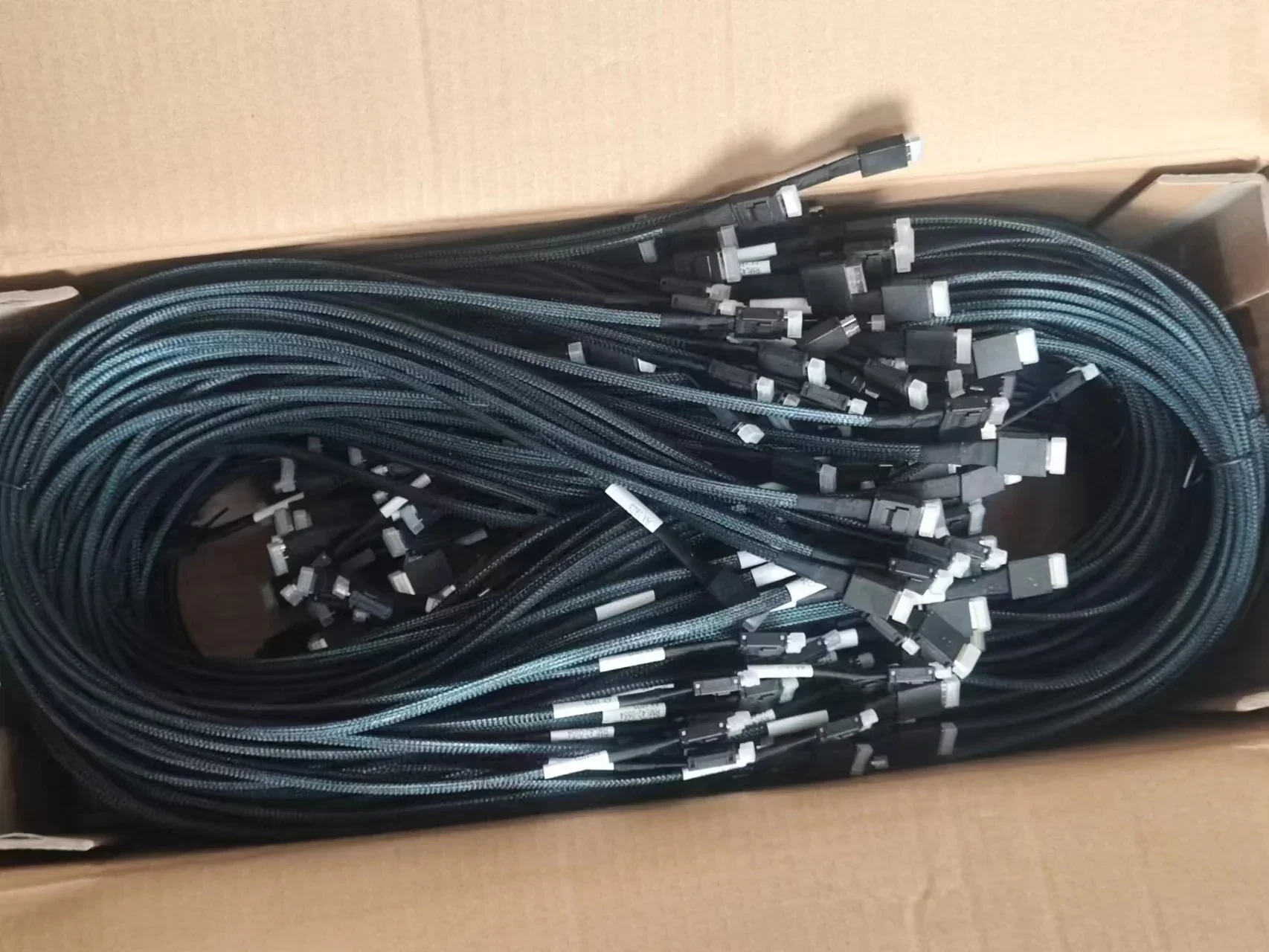 الأصلي الكوع Oculink 4I 4x SFF-8611، Gen3 4-connection كابل بيانات PCIe 4.0 NVMe واحد الكوع واحد مستقيم مزدوج مستقيم الرؤوس