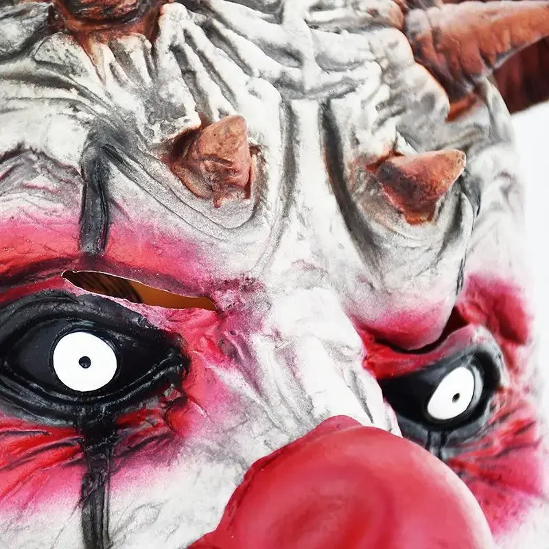 Horror Schurk Circus Carnaval Party Scary Prop Maskerade Halloween Boze Clown Masker Latex Volgelaatsmaskers Hoofddeksels Accessoires