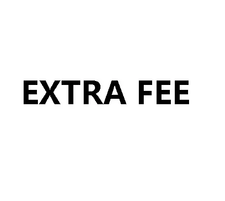 

Extra fee For Any extra Charge