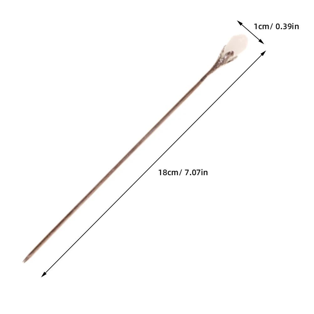 

Magnolia Hairpin Stick Women Accessories Girls Fork Bun Alloy Durable Lightweight Premium Materials Matching Occasions Retro