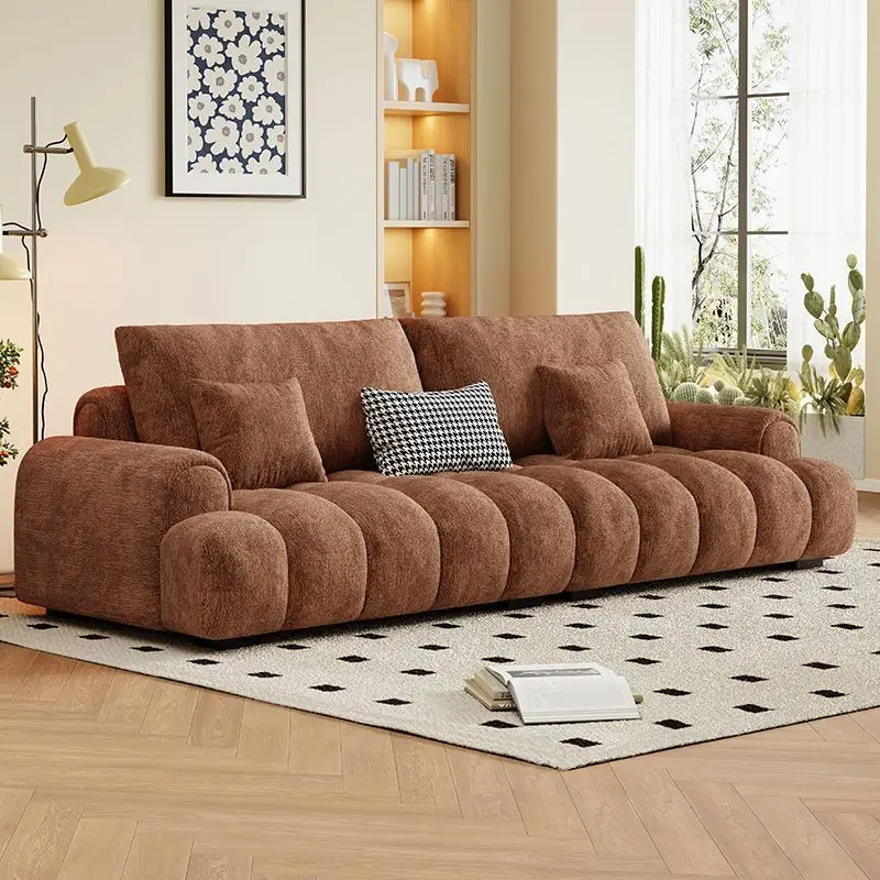 Modern Luxury Living Room Sofas Set Furniture l Shape 2 3 Seater Velvet Compression Vacuum Boneless Indoor Lazy for Sale Design