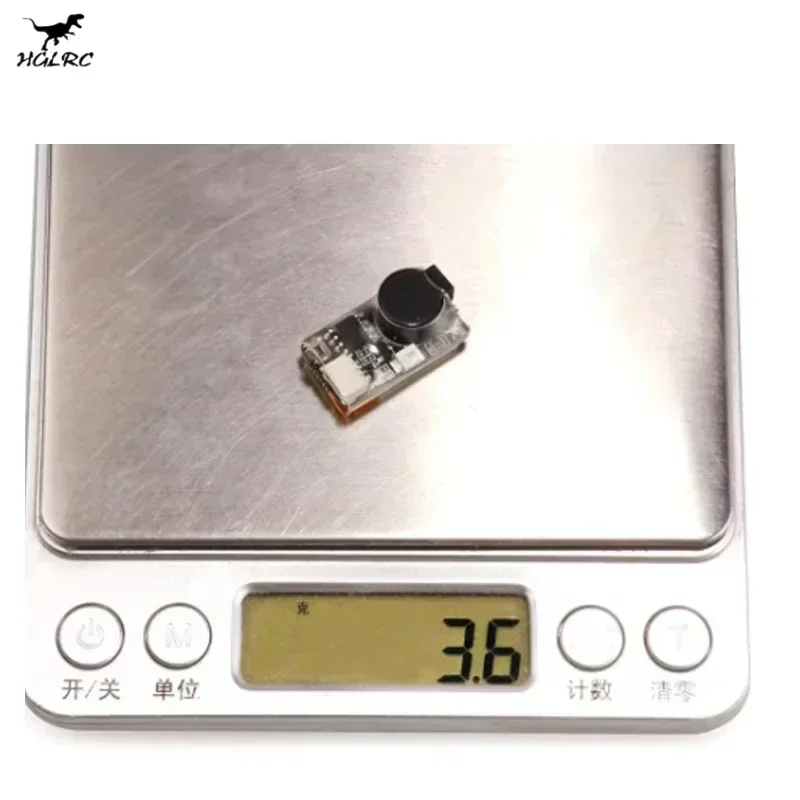 HGLRC Soter FPV 드론 버저 5V 100DB LED 내장 배터리 22X12X12mm RC 모델 비행기 FPV 레이싱 드론 DIY 부품