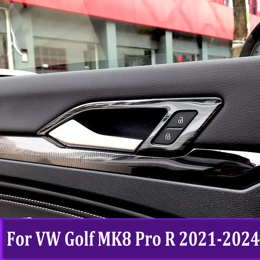 

Interior Door Handle Bowl Cover Trims Protection Sticker For Volkswagen Golf MK8 Pro R 2021 2022 2023 2024 Car Accessories
