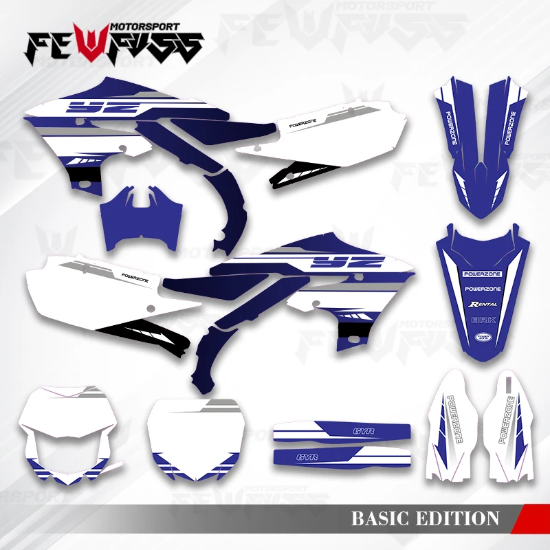 

Fewfuss Graphics Decals Stickers Motorcycle Background Custom For Yamaha 19-23 YZF250 18-22YZF450 19-22 WRF450 20-23 WRF250 001