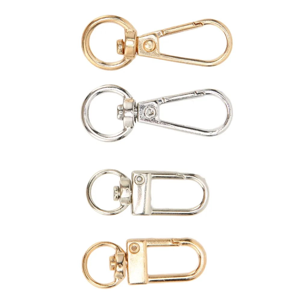 40pcs Purse Making Gold Lobster Clasps Silver 34×13MM Swiveling Clasps Zinc Alloy 41×36MM Lobster Claw Clasps Handbag