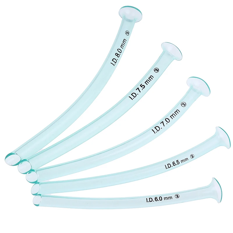 Hot 6/6.5/7/7.5/8.0mm High-flow Nasal Cannula Oxygen Tube Nasopharyngeal Airway Respiratory Emergency Aid Airway Tube First Aid