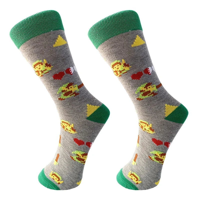 Zelda Tears of The Kingdom Anime Socks Cosplay Men Cartoon Hip Hop Print adulto cotone lungo calzino Casual abbigliamento calzino regalo di natale