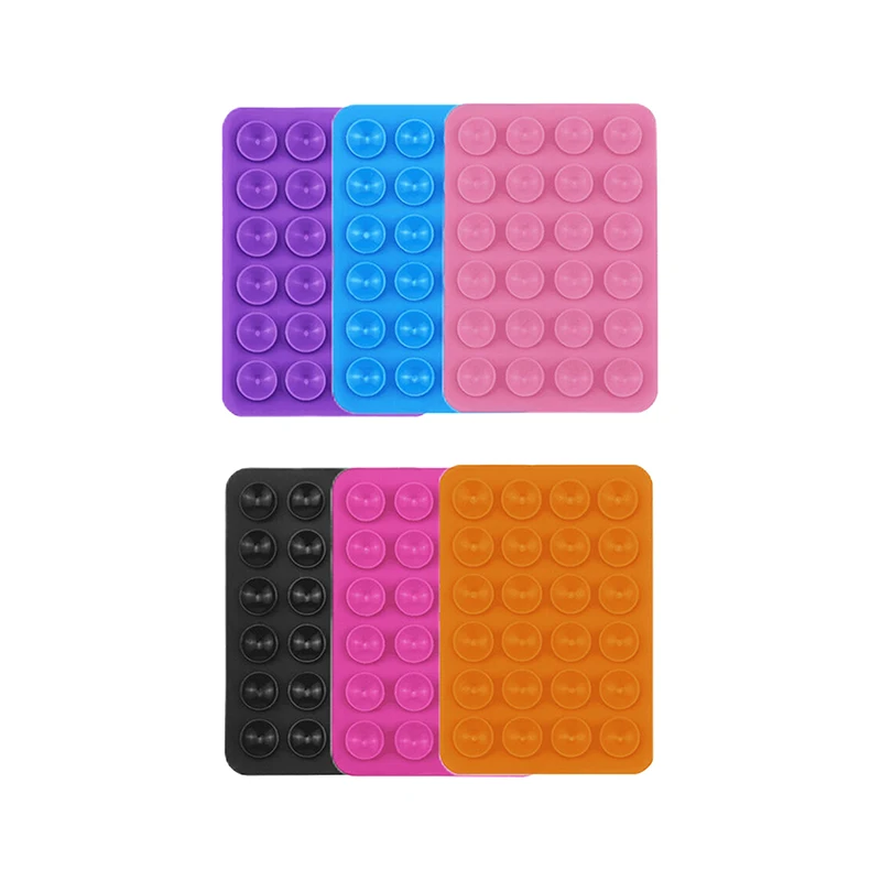 Transparent Backed Silicone Suction Pad For Phone Fixture Suction Cup Backed Adhesive Silicone Rubber Sucker Pad For Fixed Pad
