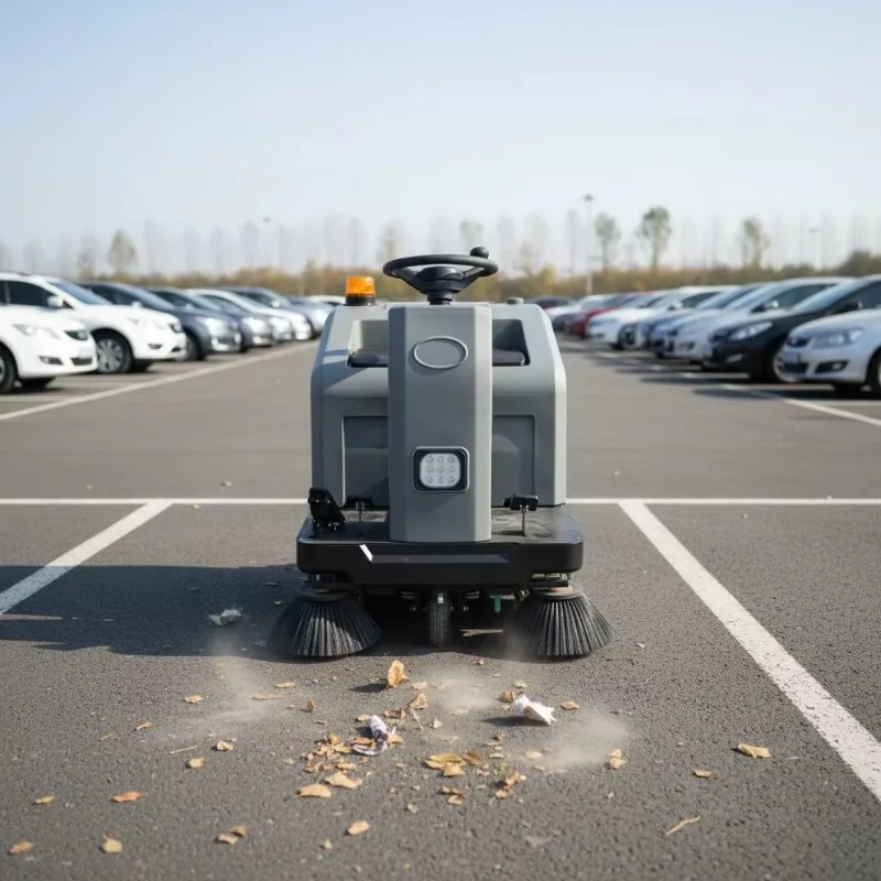 Electric Road Sweeper Low Damage Road Sweeper For Factory Finished Asphalt Yard Fine Sand Garbage Clearing Industrial Works