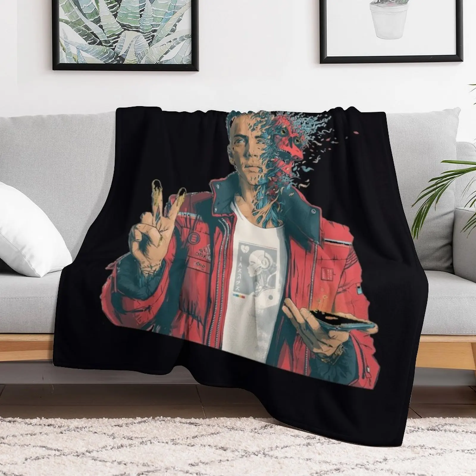 logic album \t Throw Blanket Durable Warm Blanket for Daily Home Use
