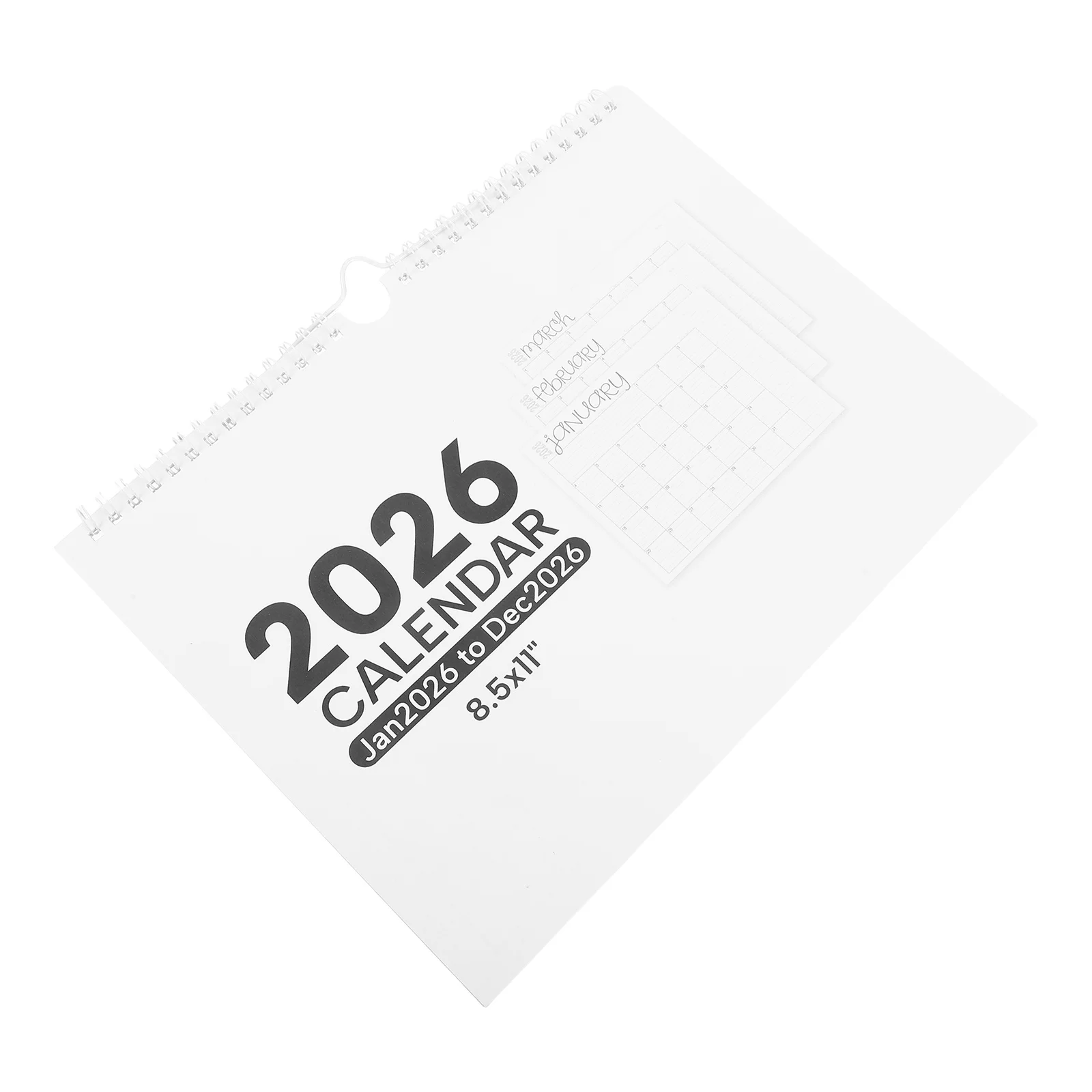 

2026 Monthly Wall Calendar Large Spiral Bound Planner Functional Daily Tracking for Office Home School Family Use Modern