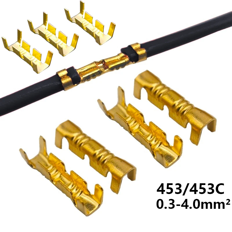 50 piezas/100 piezas/200 piezas DJ453 conector de clavija fría paralela doble en forma de U terminal frío 0,5-1,5 mm2-2,5 mm2