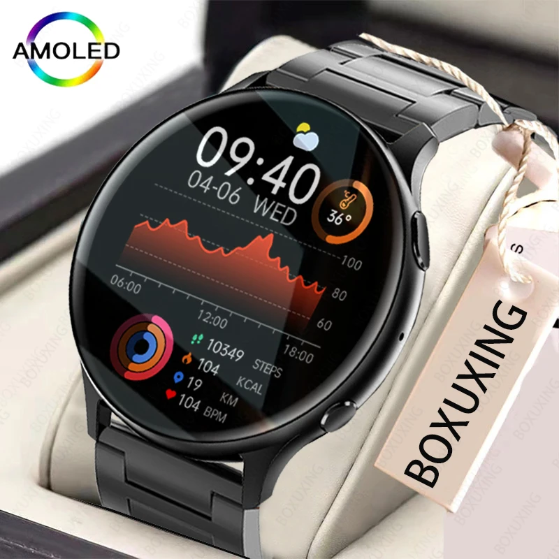 

2023 New Bluetooth Call Smart Watch Man Sport Fitness Tracker Waterproof Large HD Screen Smartwatch Man Ladies For Xiaomi Huawei