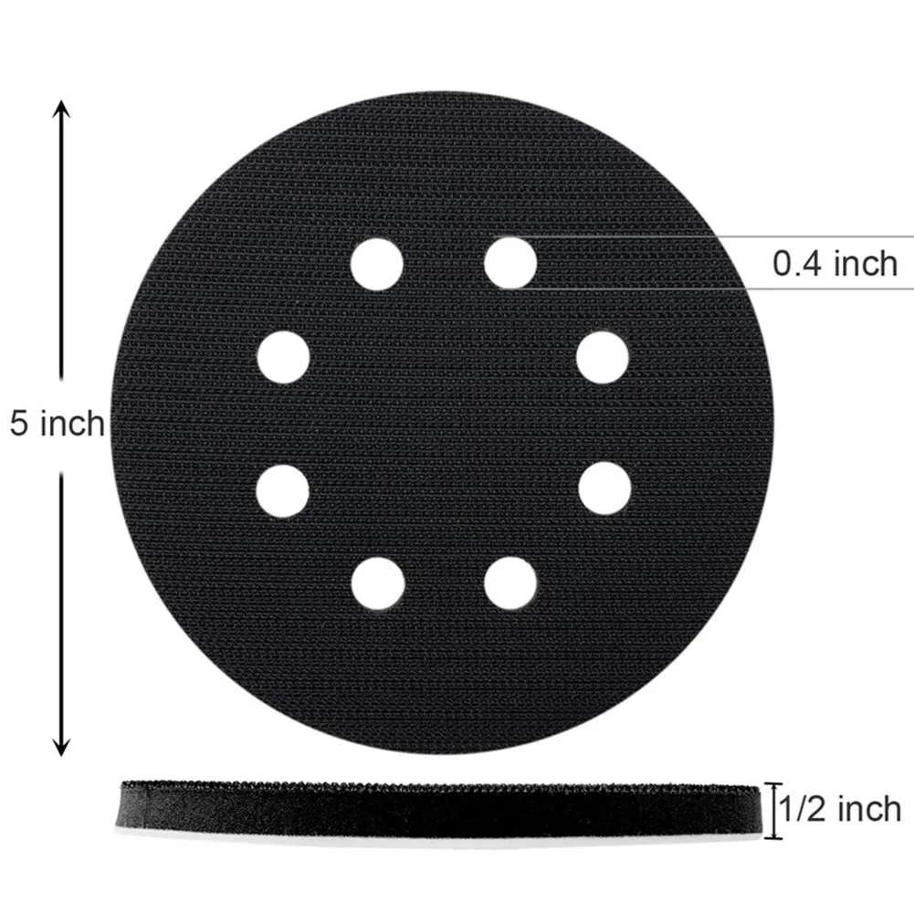 مجموعة من ثلاثة واجهات ناعمة للوسادات مقاس 5 بوصات مصممة لتحسين أداء أقراص الصنفرة مع إدارة الغبار #1