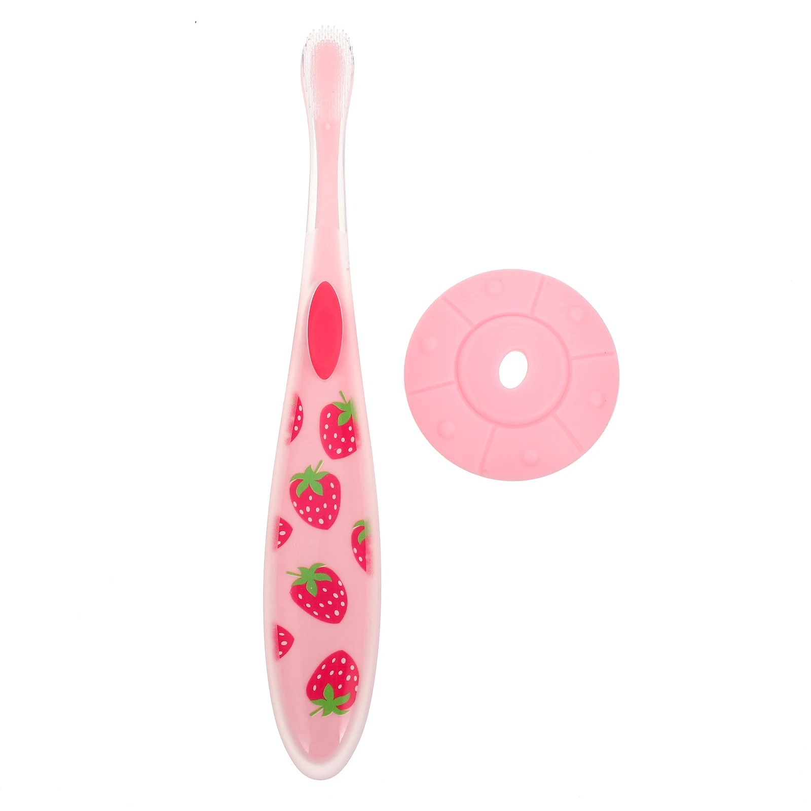 

Portable Baby Silicone Pink al Care Tool for Toddler Teeth Cleaning Household Supply Infant Lovely Infant Toothbrush Brush