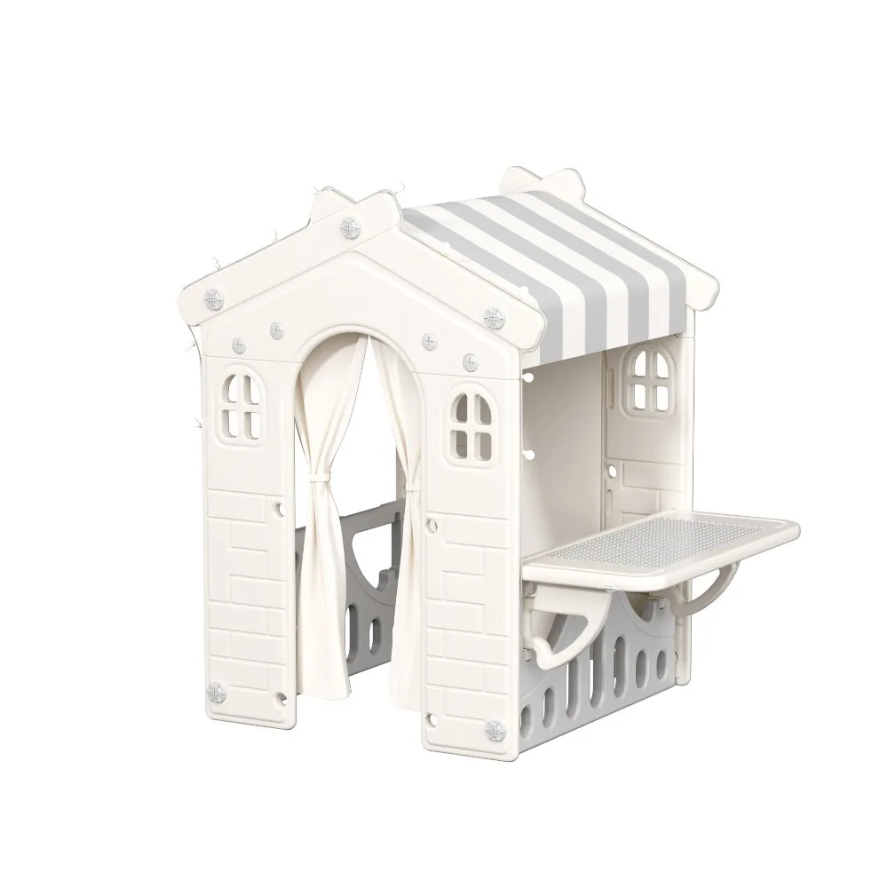 

Indoor Multi-purpose Tent Home Game House Princess Castle Small House Slide Slide Swing 2-in-1 Family Multi-purpose Playground