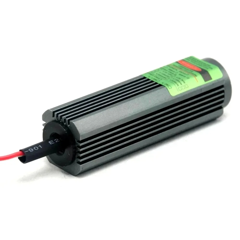 À prova d'água DC5V 532nm 50mW Luzes Verdes Laser Diodo Módulo Linha Feixe W/Lente de Vidro 25x75mm