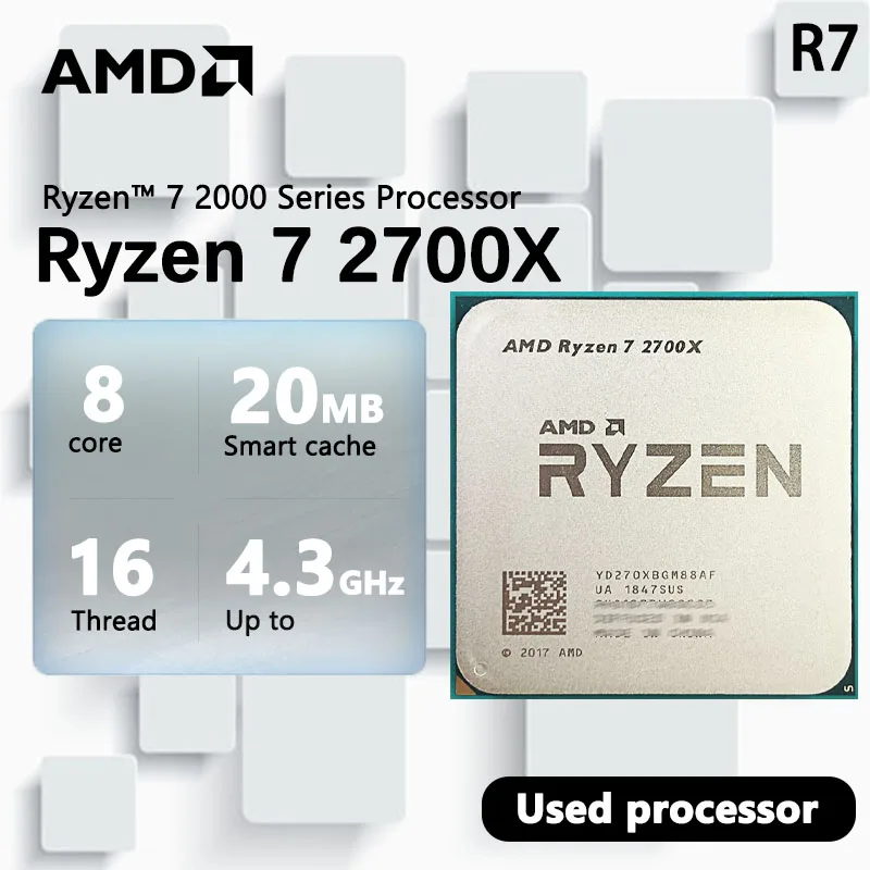 Ryzen 7 2700x factory cpu USED GREAT CONDITION ***PENDING SOLD***