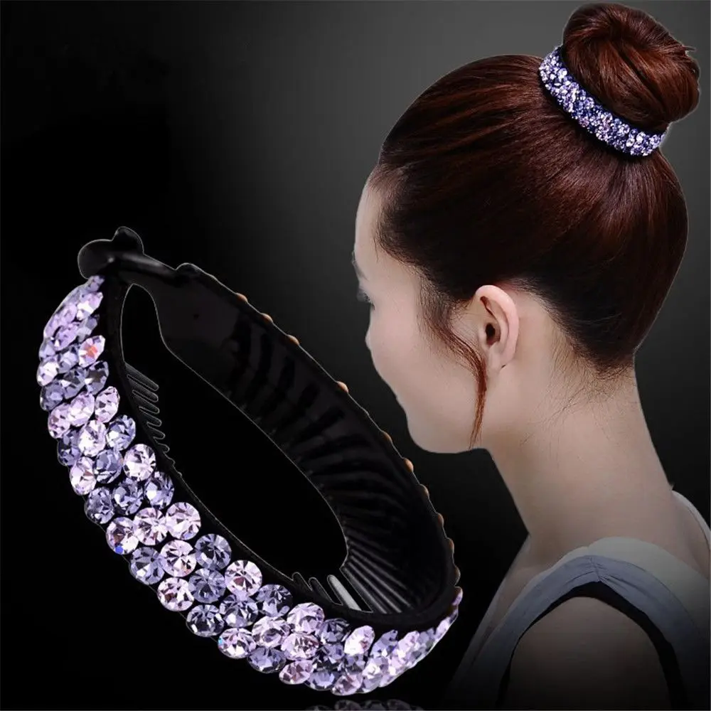 Hair Accessories Hairpin Expanding Rhinestone Hairpins Bird Nest Twist Clip Crystal Hair Claw Flowers Hair Clips