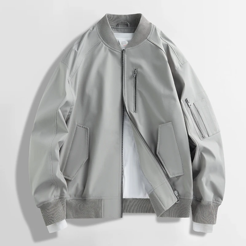 

Весенняя коллекция 2025: Мужская и женская повседневная бейсбольная куртка в американском стиле, парная, простая, свободного кроя, модная.