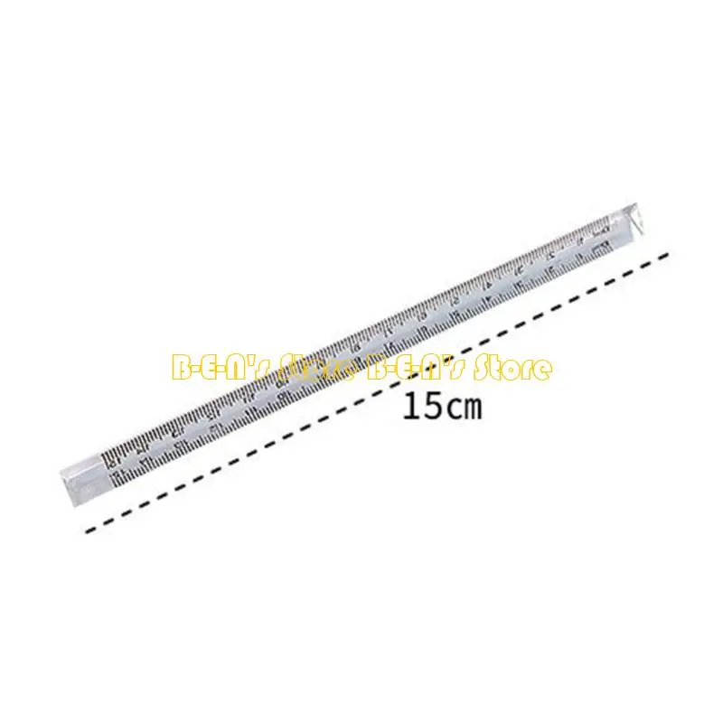 Y1AD Drawing Measuring Tools Students Stationery 15cm Straight Measuring Ruler