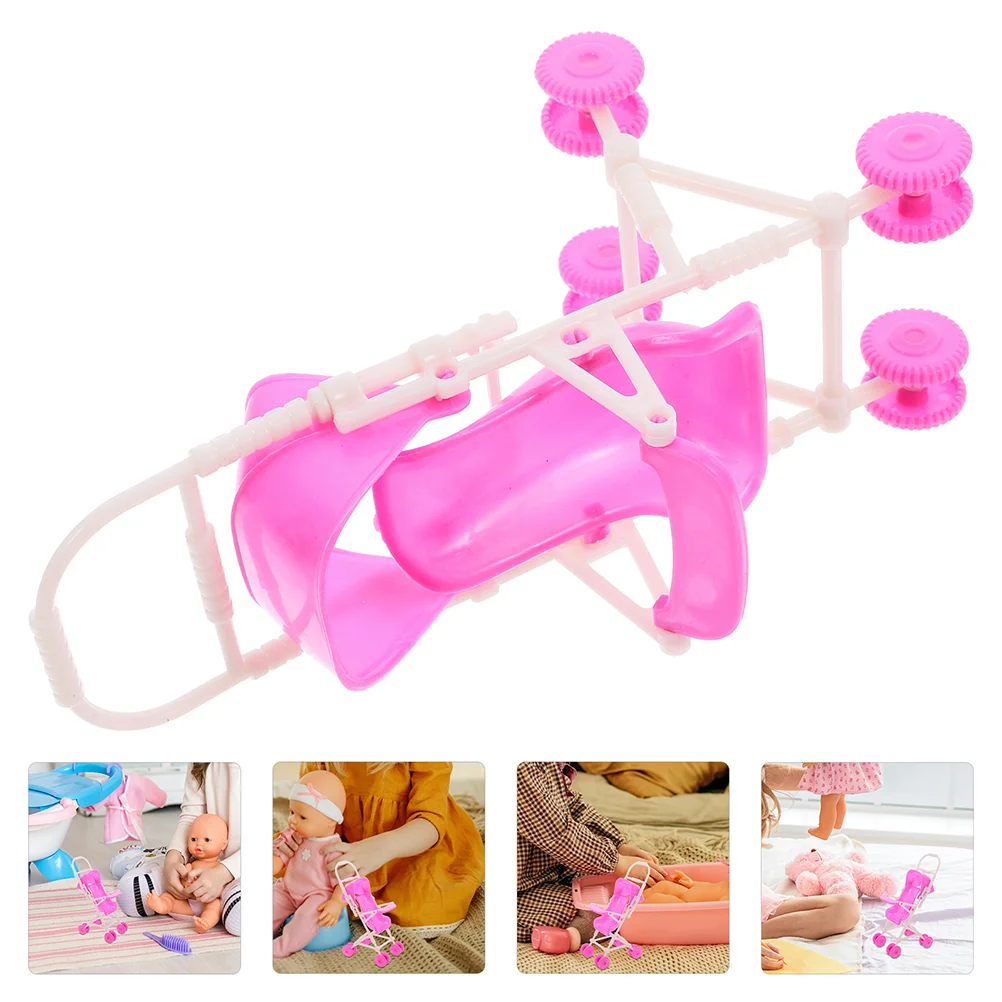 4 Pcs Stroller Wagon Folding Umbrella Toy Room Baby Toddler Kids Travel Toys