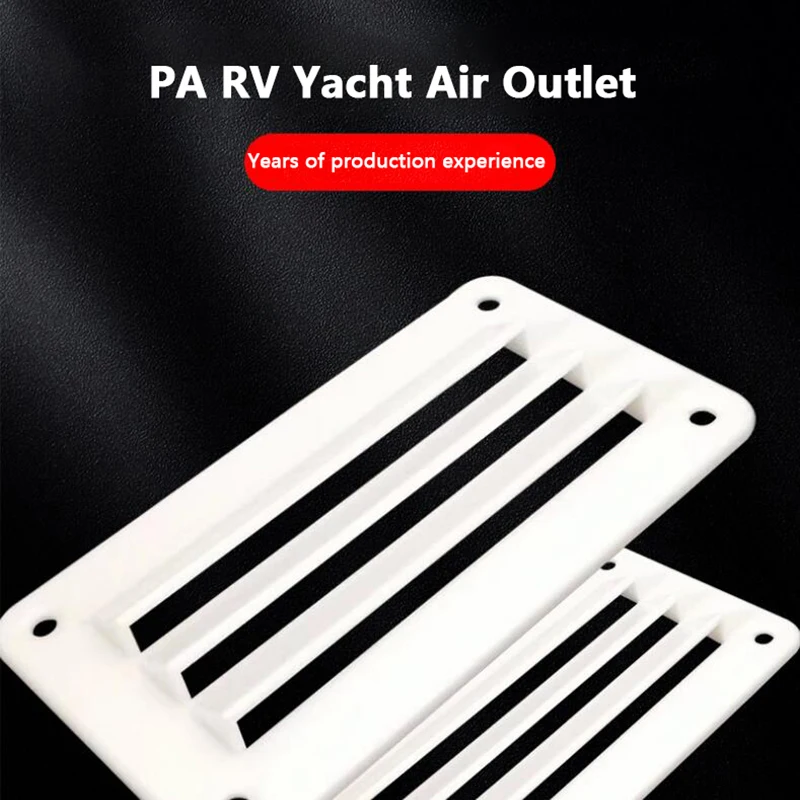 RV Air Vent Louver, Exaustor, Saída de Ventilação, Grelha, Profissional, Banheiro, Escritório, Barco, Iate, Acessórios