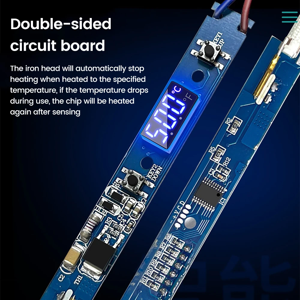 Fer à souder électrique à affichage numérique LCD, température réglable, outils de réparation de soudage, 80W, 110V, 220V