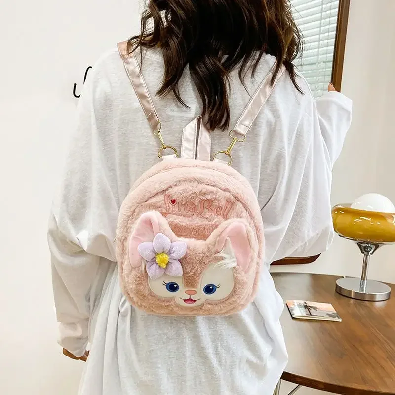 MINISO LinaBell Backpack for Girl Cute Cartoon Kid School Book Bag Casual Kawaii Zipper Portable Toddler Backpack