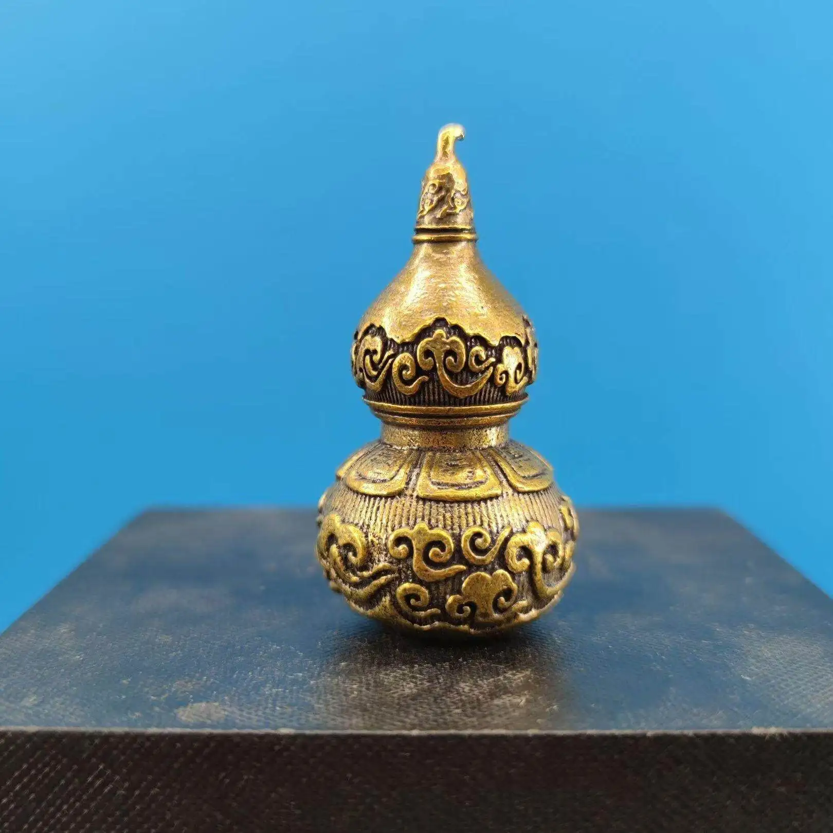 Brass Game Peripheral Red Gourd Model Fu Lu Ornament Pendant Backpack Accessory Birthday Gift