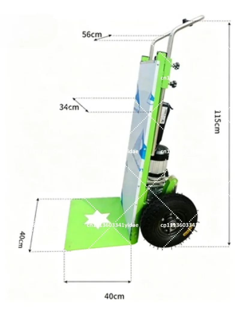 250KG Electric Stair Climber Hand Truck with Battery, Stair Climbing Cart Tracked Transporter Dolly Trolley