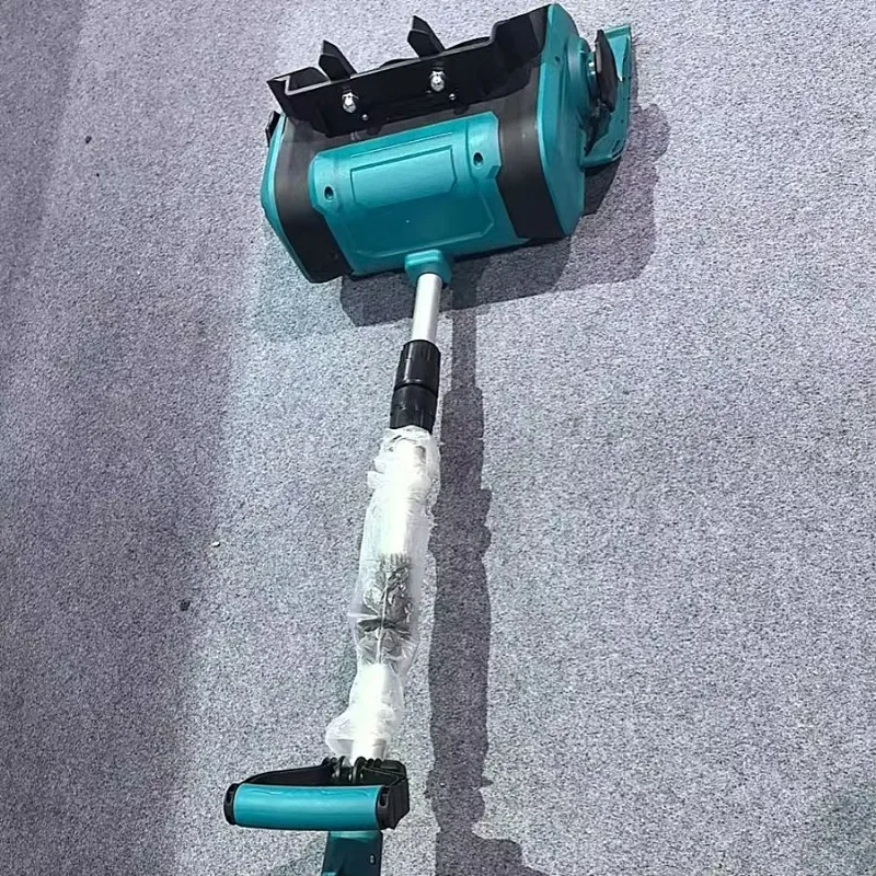 منفاخ ثلج صغير يعمل ببطارية ليثيوم/منفاخ ثلج مضاد للثلج مزيل ثلج على الطرق يدفع يدويًا للاستخدام المدرسي